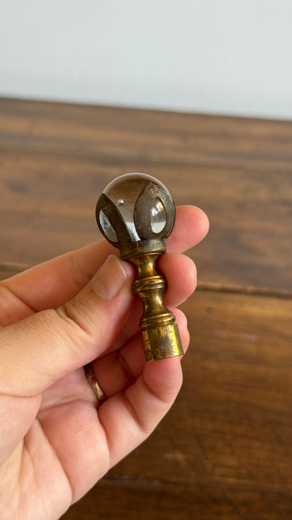 Pick One: Vintage Glass Marble Lamp Finial