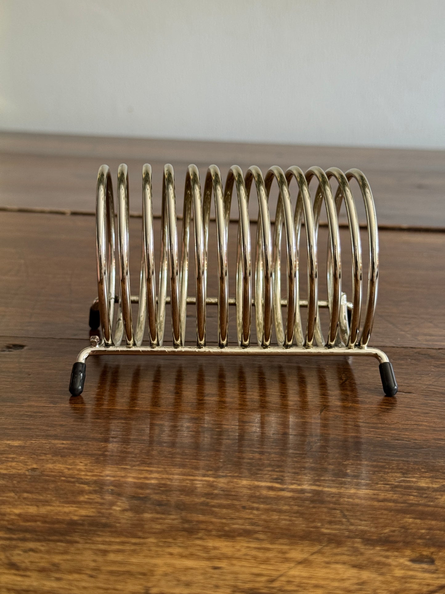 Vintage Coil Letter Holder with Rubber Feet