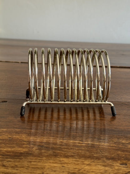 Vintage Coil Letter Holder with Rubber Feet