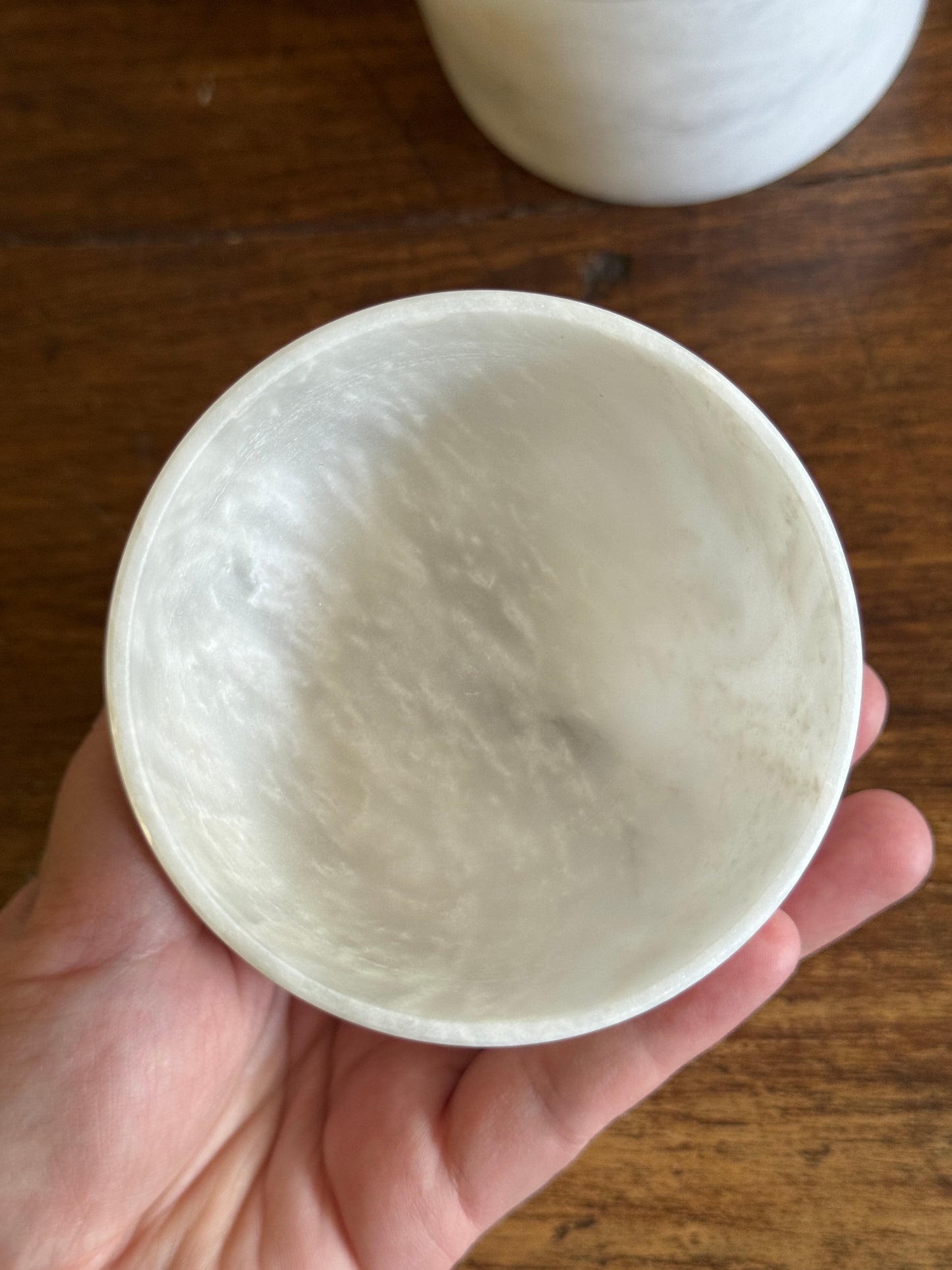 White Marble Stone Butter Bell Dish