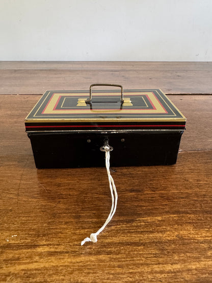 Vintage European Money Box - Chad Valley Small Deed Box - Made in England
