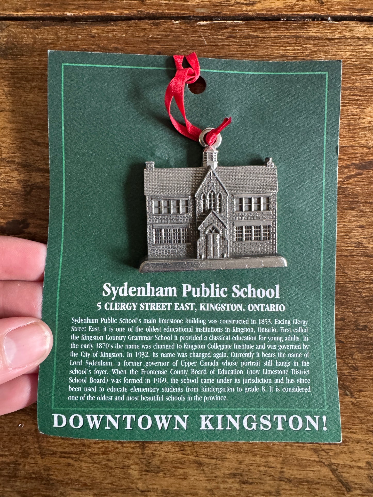 PICK ONE: Kingston Pewter Ornaments of Local Landmarks