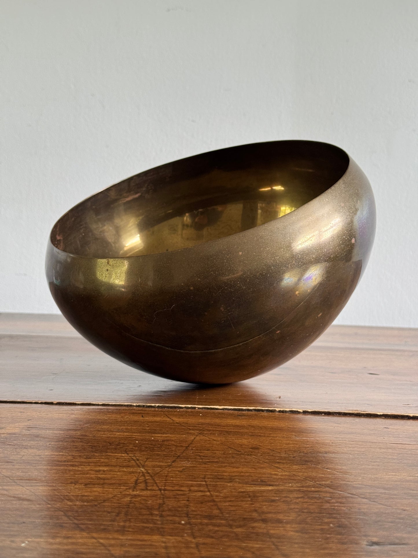 Brass Vase for Hanging - Rounded Point Brass Planter Pot