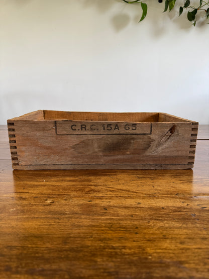 Vintage Cut Down Shell Wooden Crate