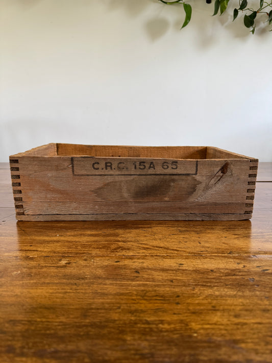 Vintage Cut Down Shell Wooden Crate