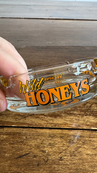 Wild Honeys Glass Ashtray