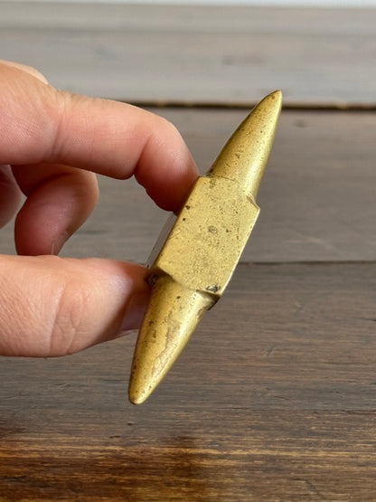 Miniature Brass Anvil Paperweight Figurine
