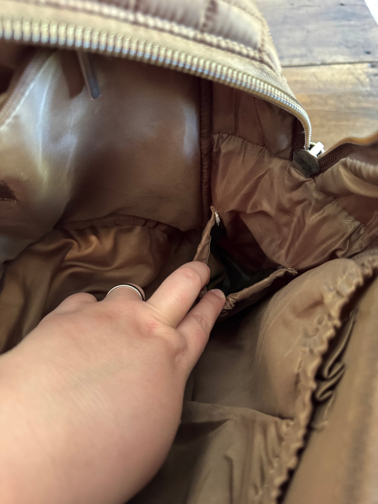 Brown Lug Bag with Lots of Pockets