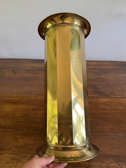 Vintage Lightweight Brass Umbrella Holder - Lombard England