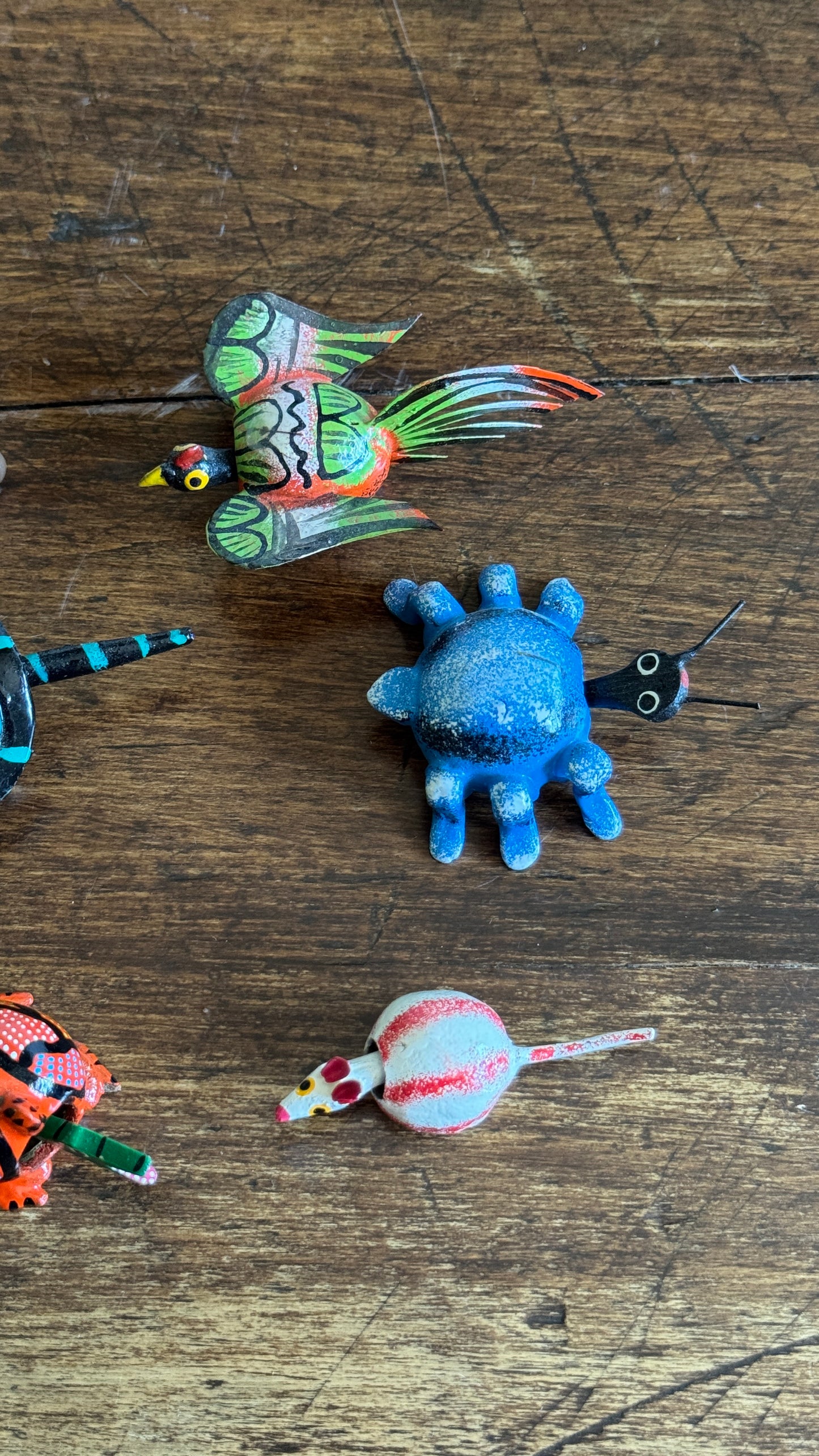 Mixed Lot of Painted Mini Bobble Head Animals