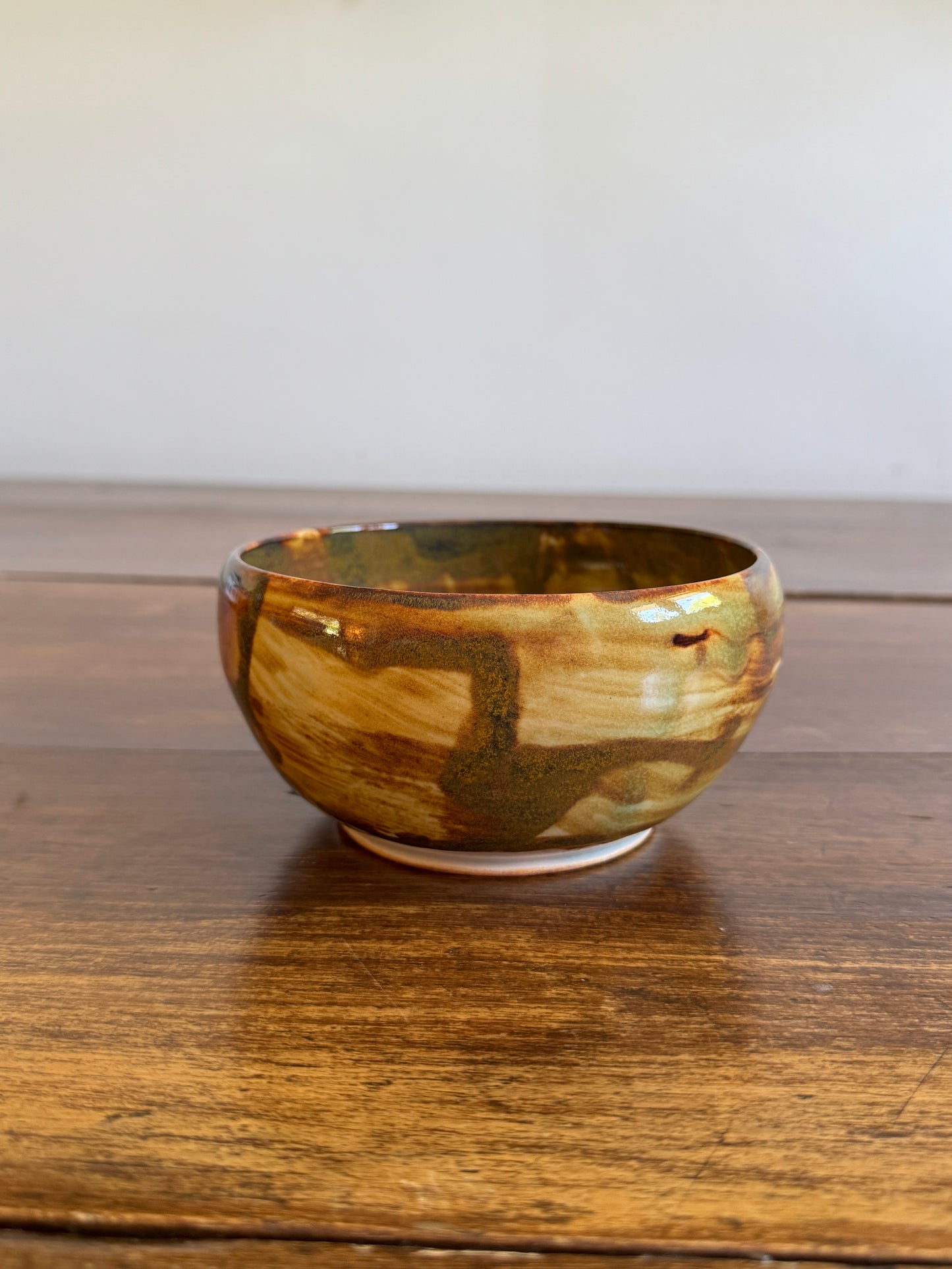 Small Mixed Neutral Coloureed Pottery Bowl