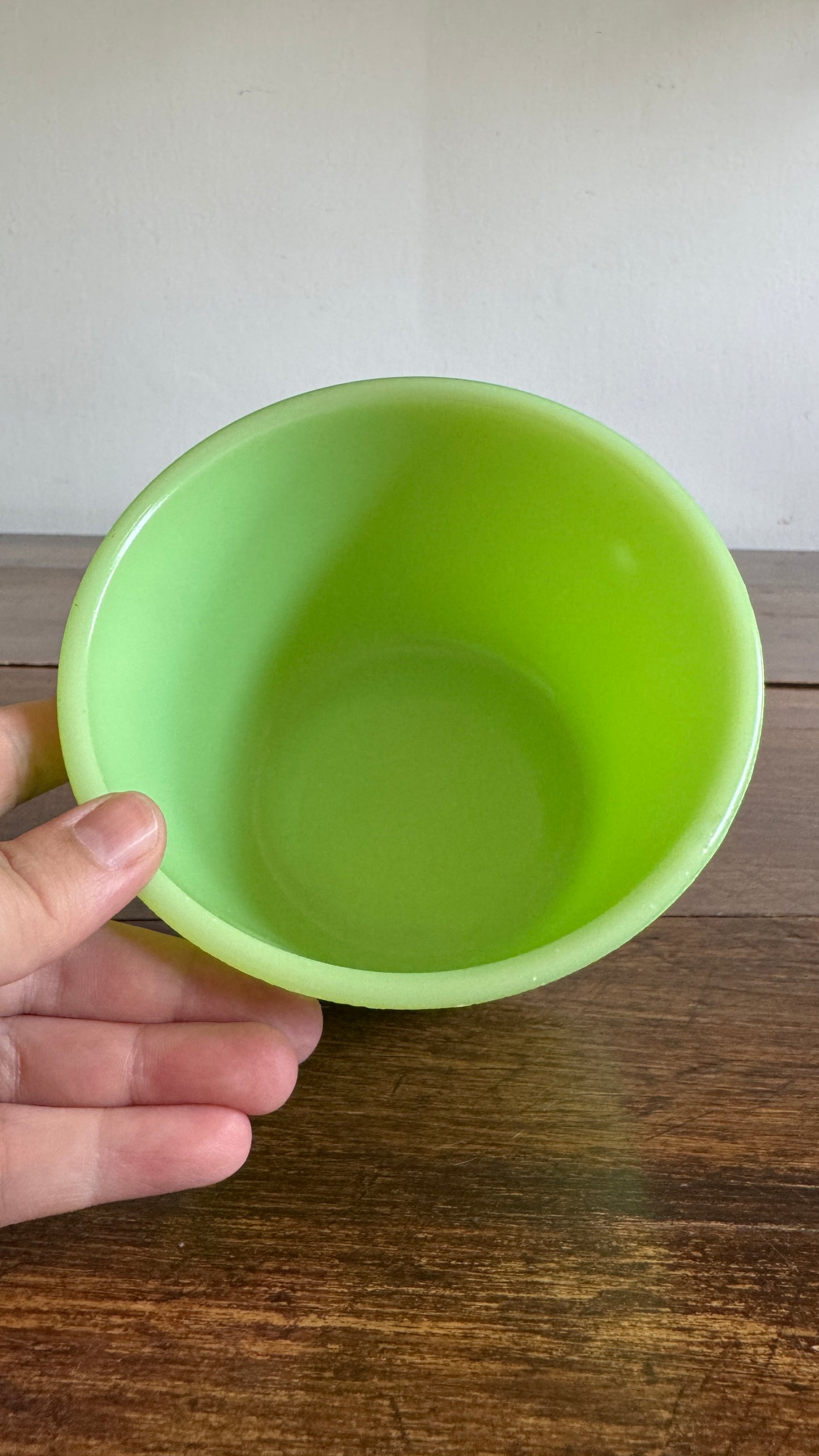 Vintage Jadeite Green Glass Dish by McKee - Glows