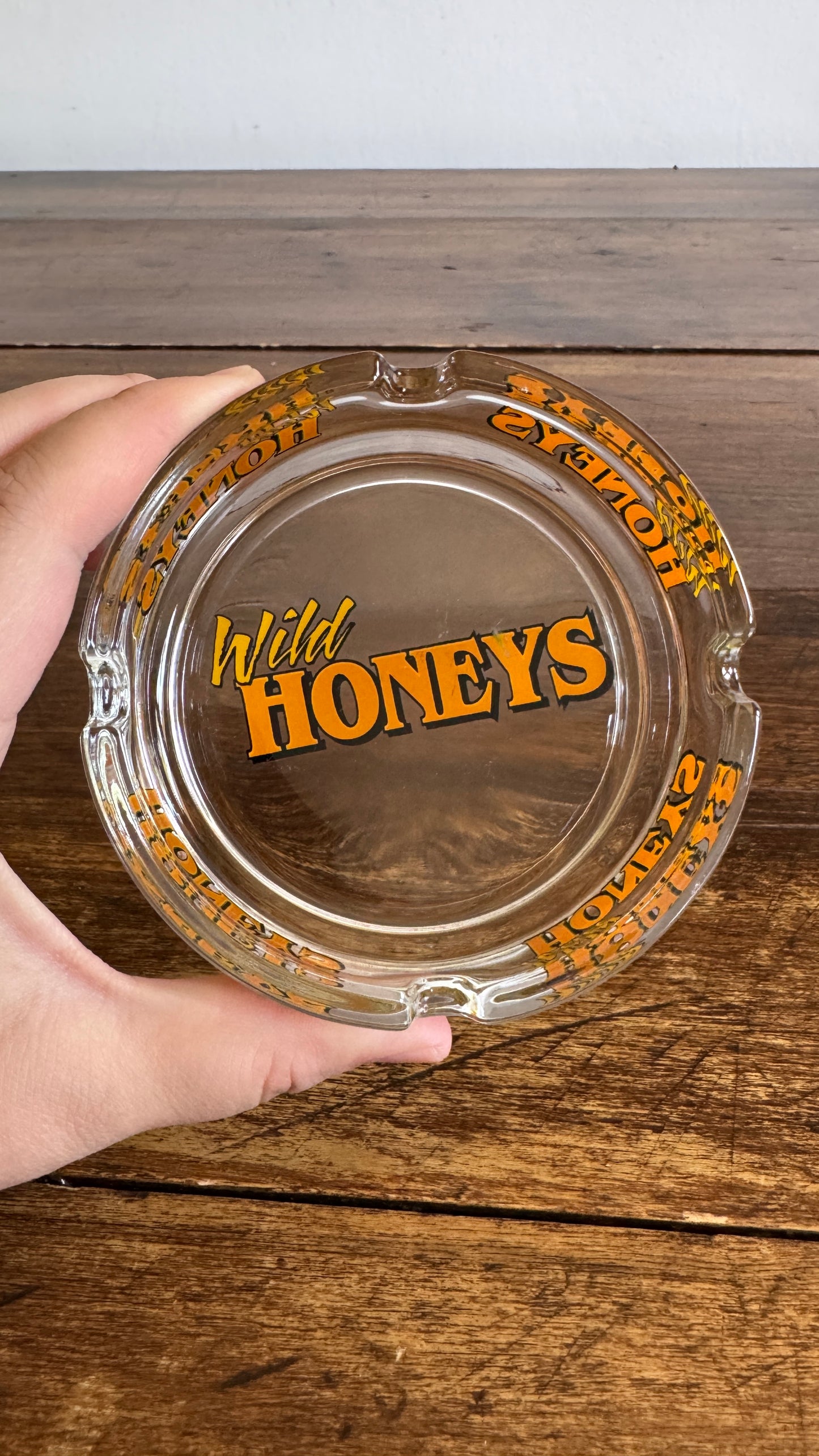 Wild Honeys Glass Ashtray