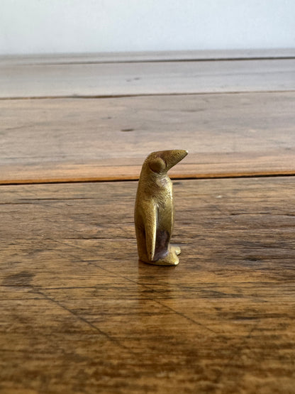 Vintage Micro Mini Brass Penguin Made in Austria