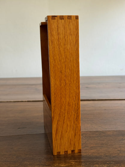 Small Wood Note Tray with Papers from Murray Hall