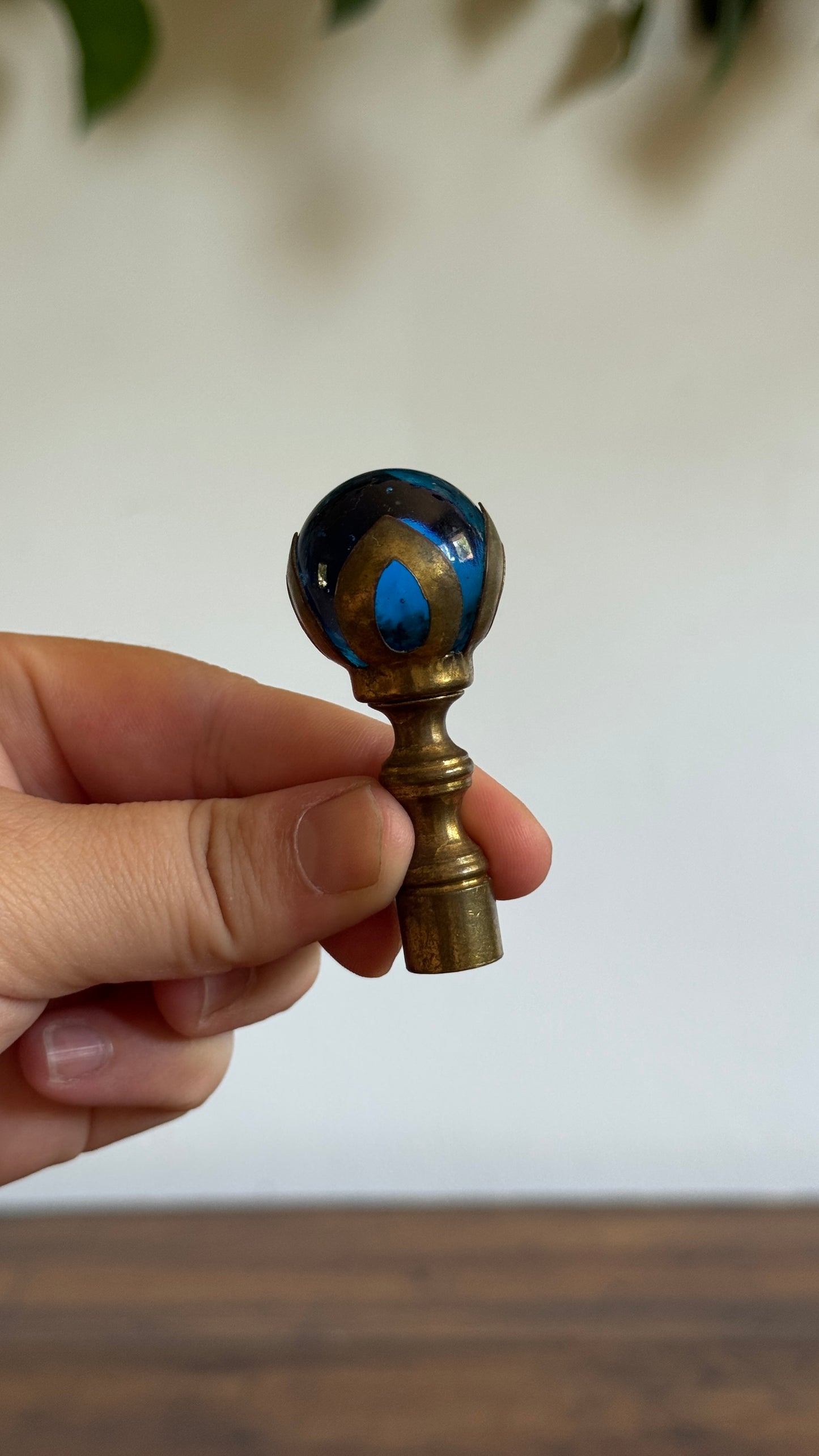 Pick One: Vintage Glass Marble Lamp Finial
