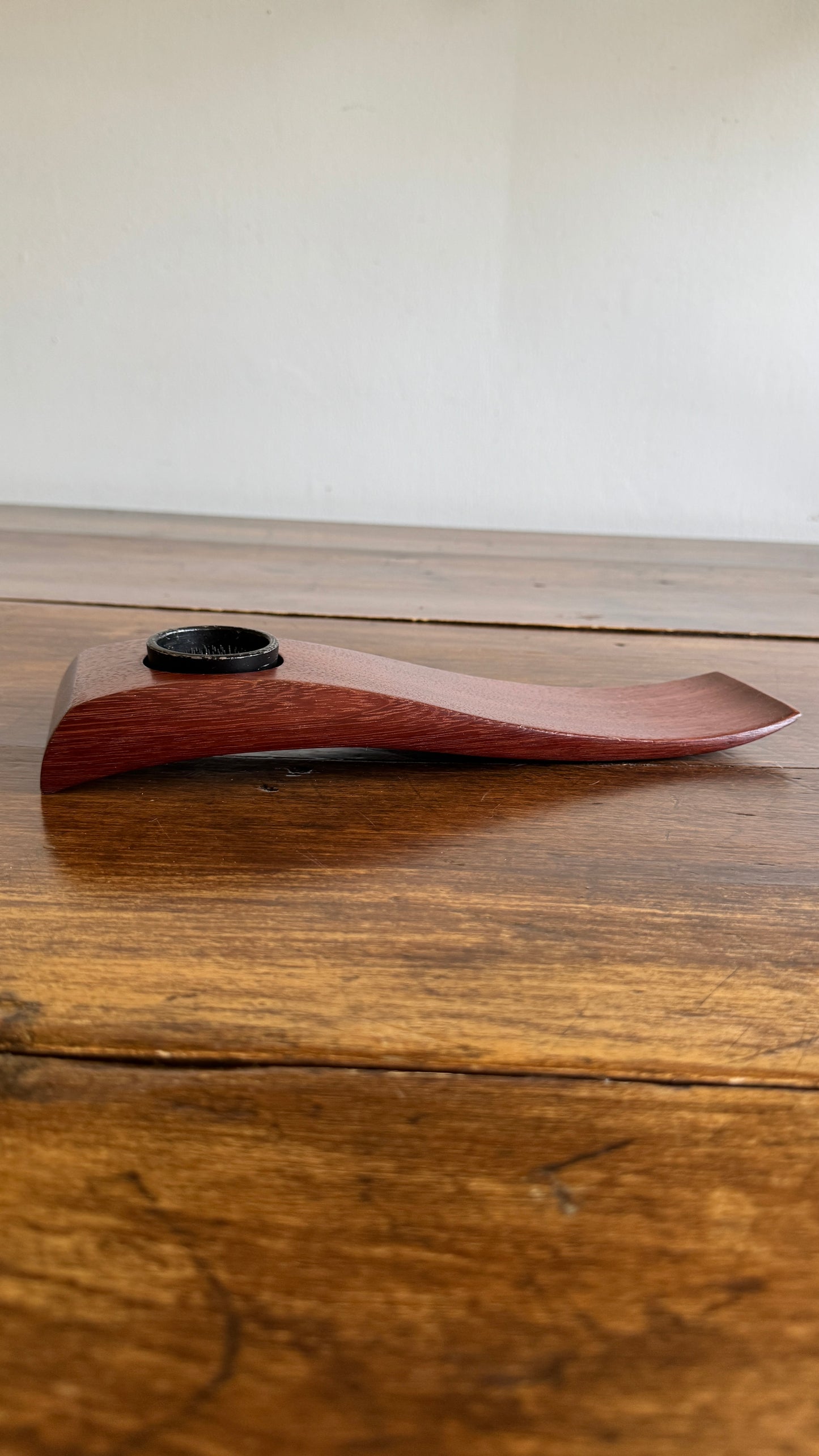 Simple Wooden Ikebana Pin Frog Vase