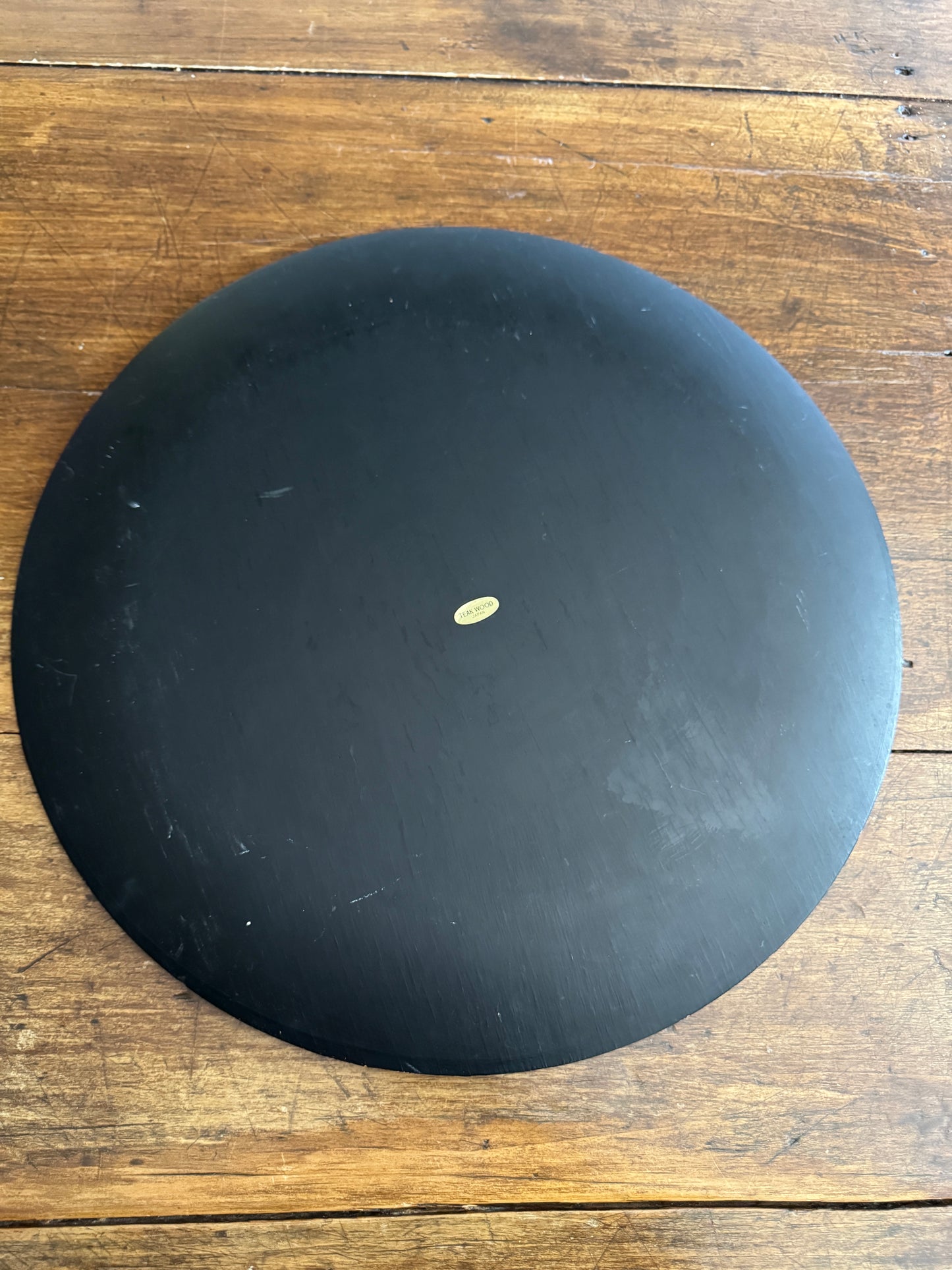 Large Vintagr Japanese Modern Teak Wood Tray - Lightweight Serving Tray