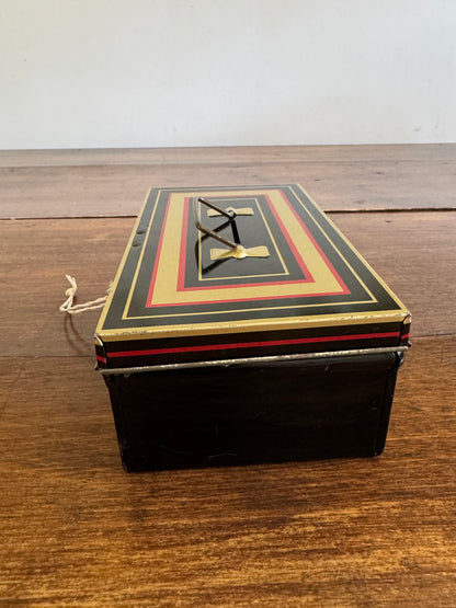 Vintage European Money Box - Chad Valley Small Deed Box - Made in England