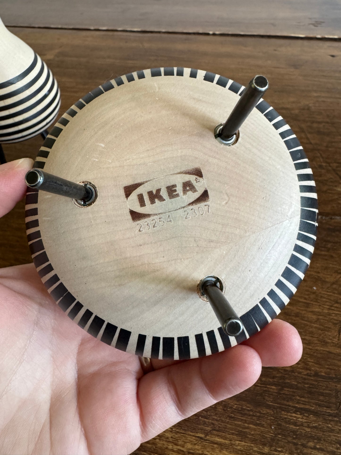 IKEA DVÄRGTALL Wooden Doll Pair
