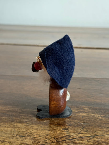 Magnetic Paperclip Holder Mini Wood Figurine