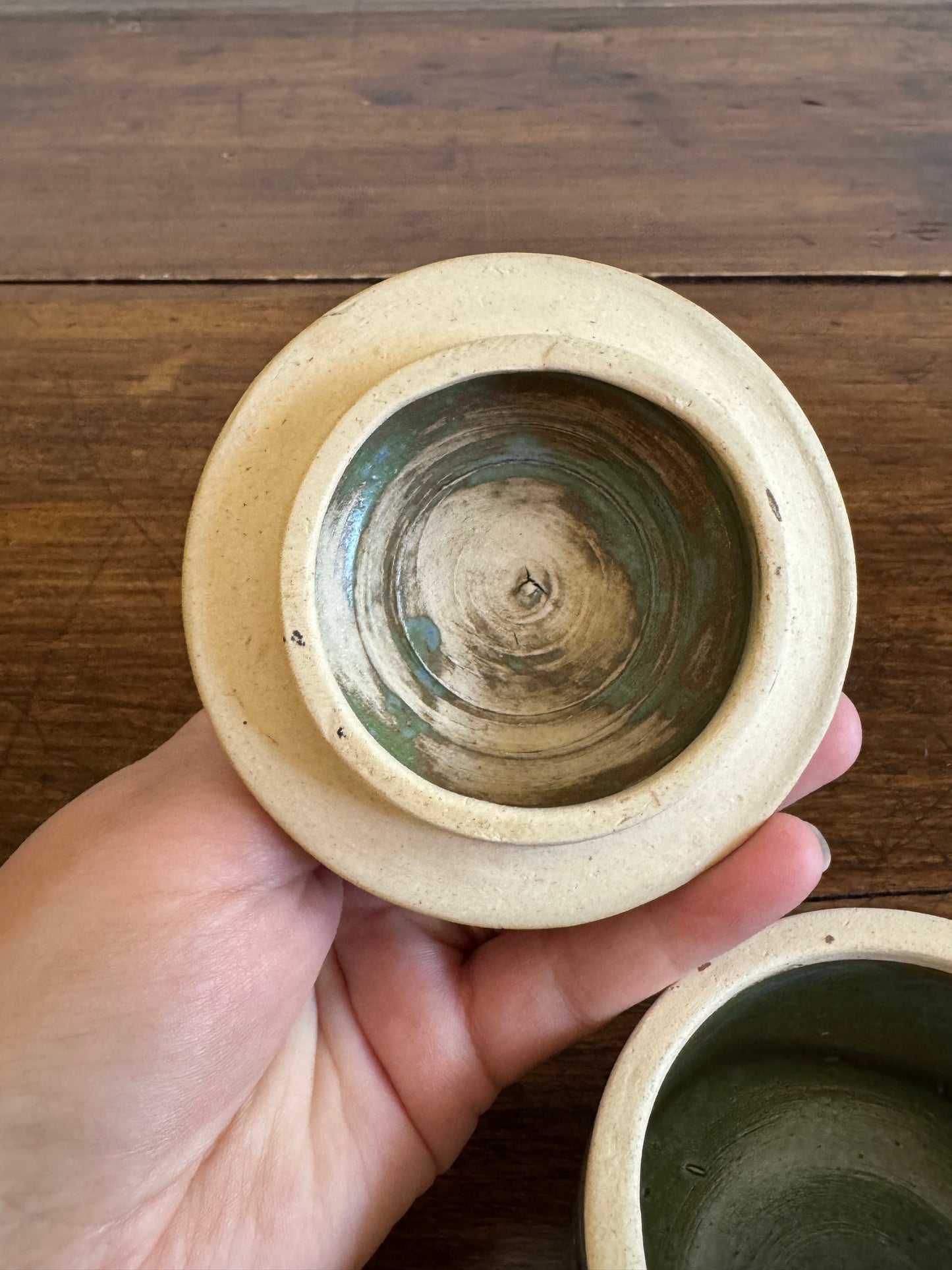 Studio Crafted Lidded Pottery Storage Jar