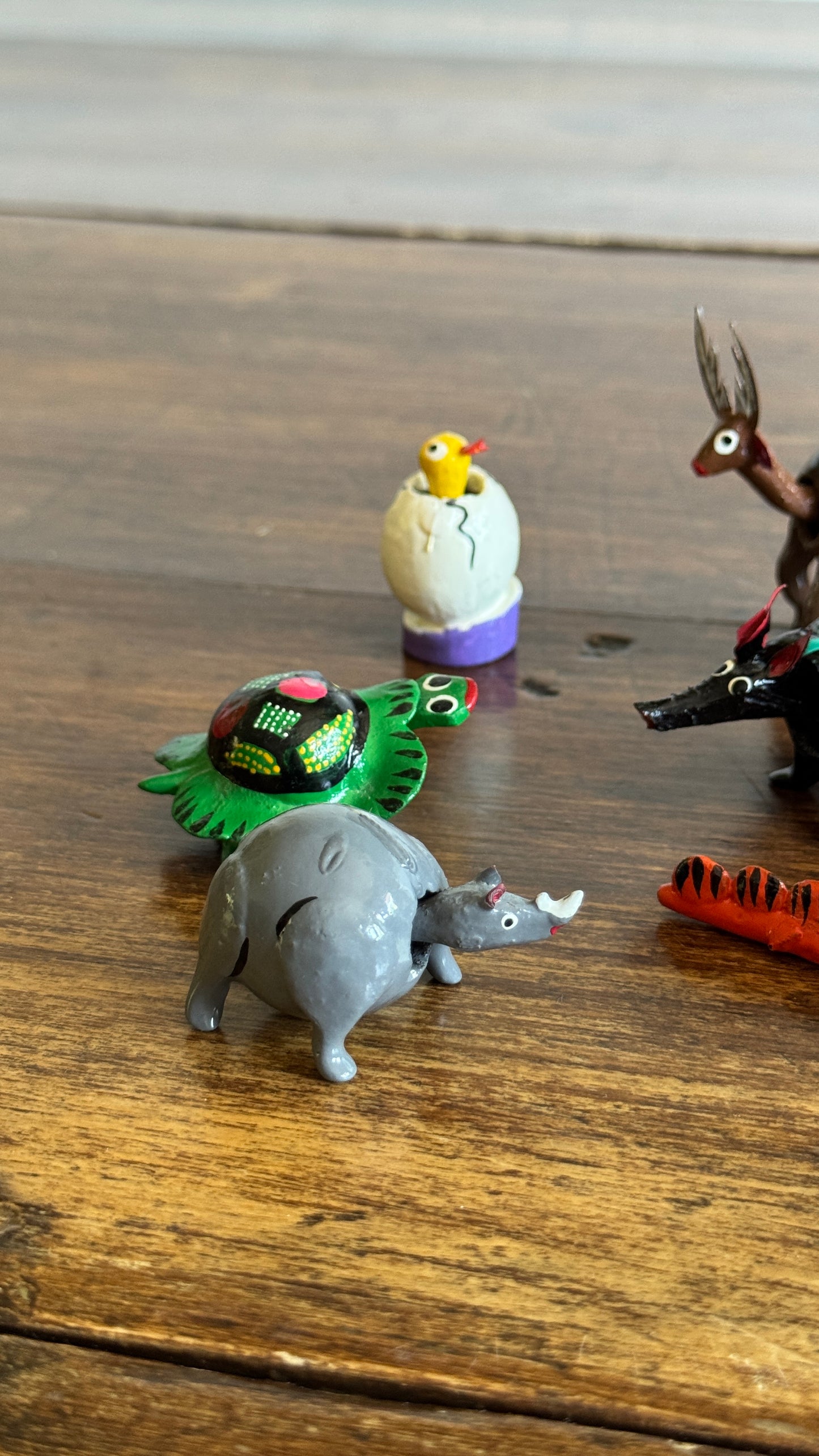 Mixed Lot of Painted Mini Bobble Head Animals