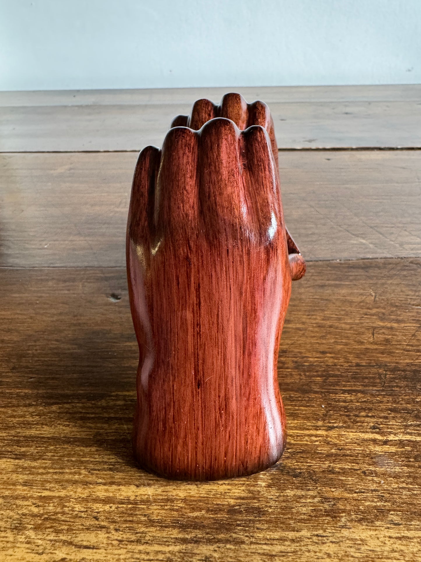 Ceramic Hands Making Heart Shape Figurine