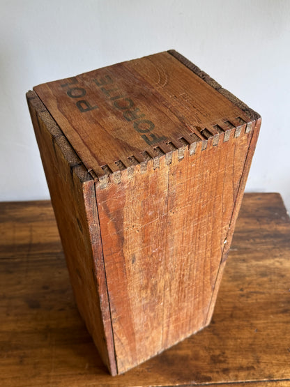Dynamite Forcite CIL Wooden Crate Half