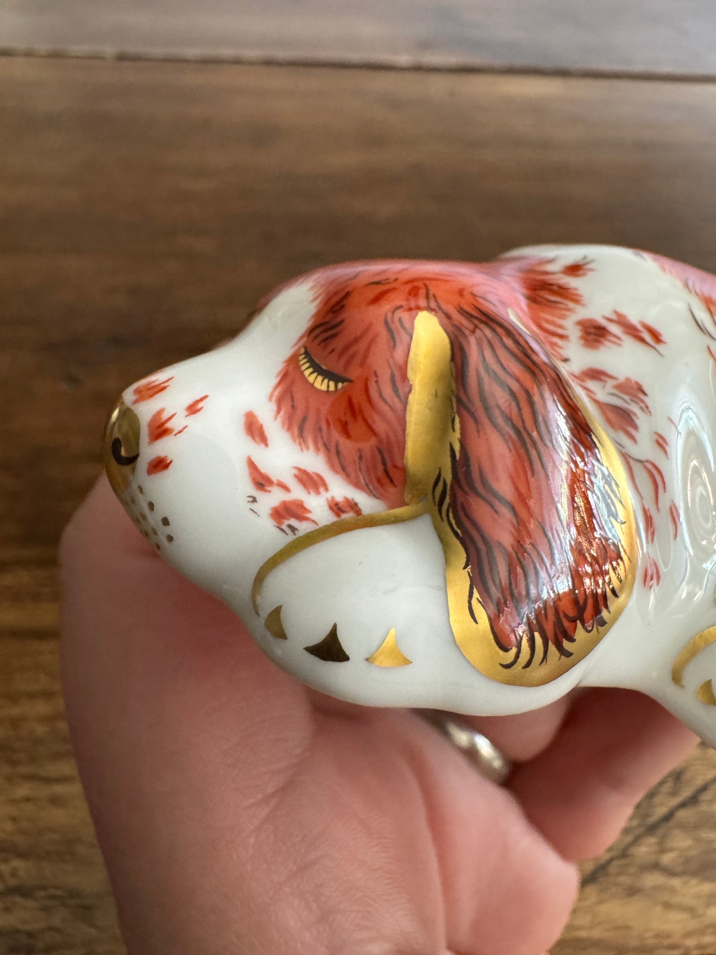 Vintage Royal Crown Derby Puppy Figurine – 2000 Porcelain Collectors Guild - Made in England