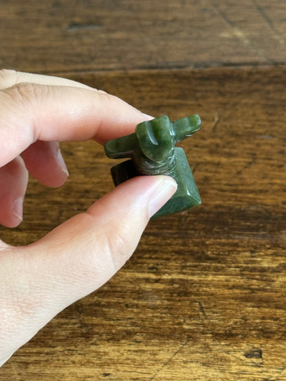 Miniature Stone Totem Pole