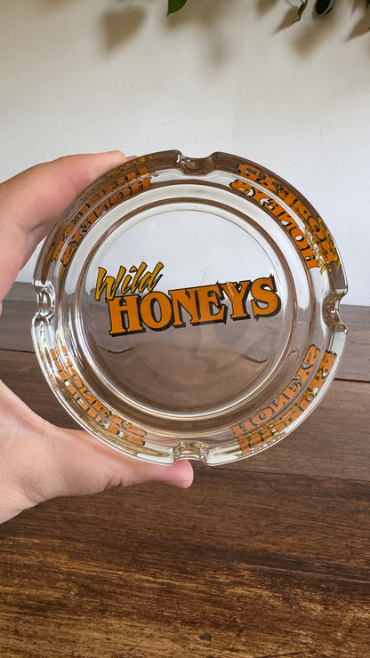 Wild Honeys Glass Ashtray