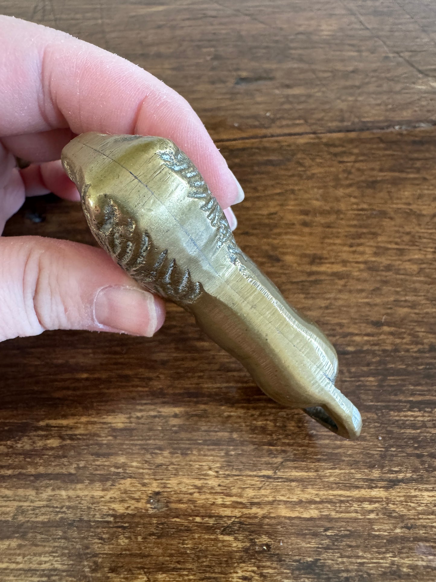 Small Vintage Brass Lion Figurine