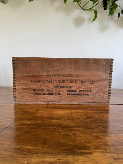 Dynamite Forcite CIL Wooden Crate