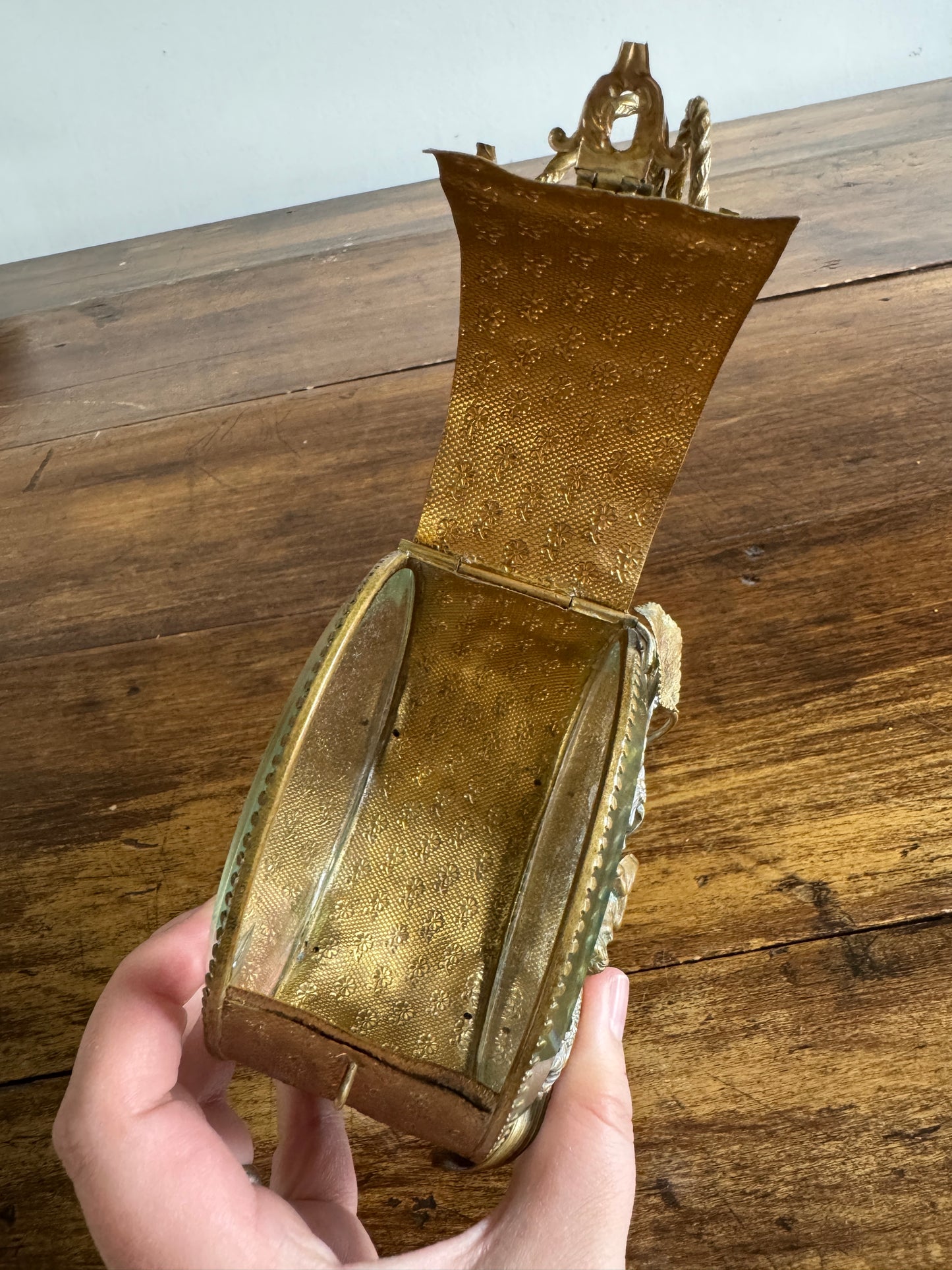 Vintage French Jewlery Box Glass Display - Condition Issues