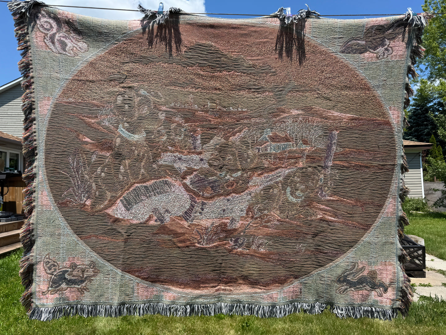 Vintage 101 Dalmatians Disney Tapestry Throw Blanket
