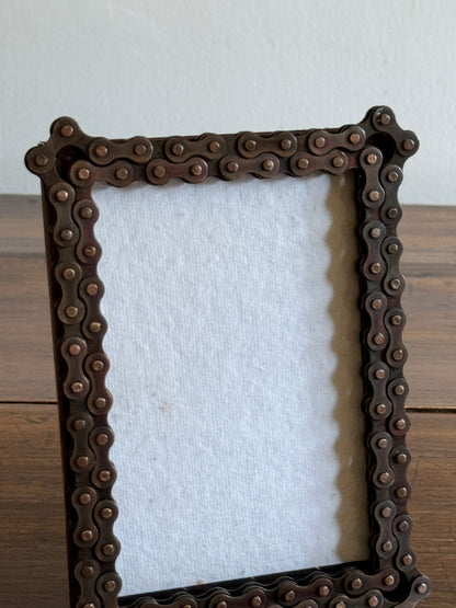 Upcycled Bicycle Chain Picture Frame 4x6
