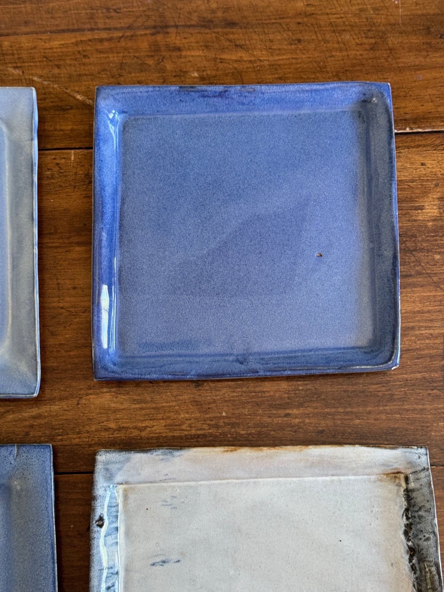 Pick One: Hand Crafted Pottery Mixed Blue Plates