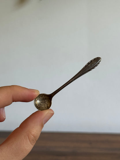 Miniature Gorham Sterling Silver Spoon Pin Brooch with Engraving
