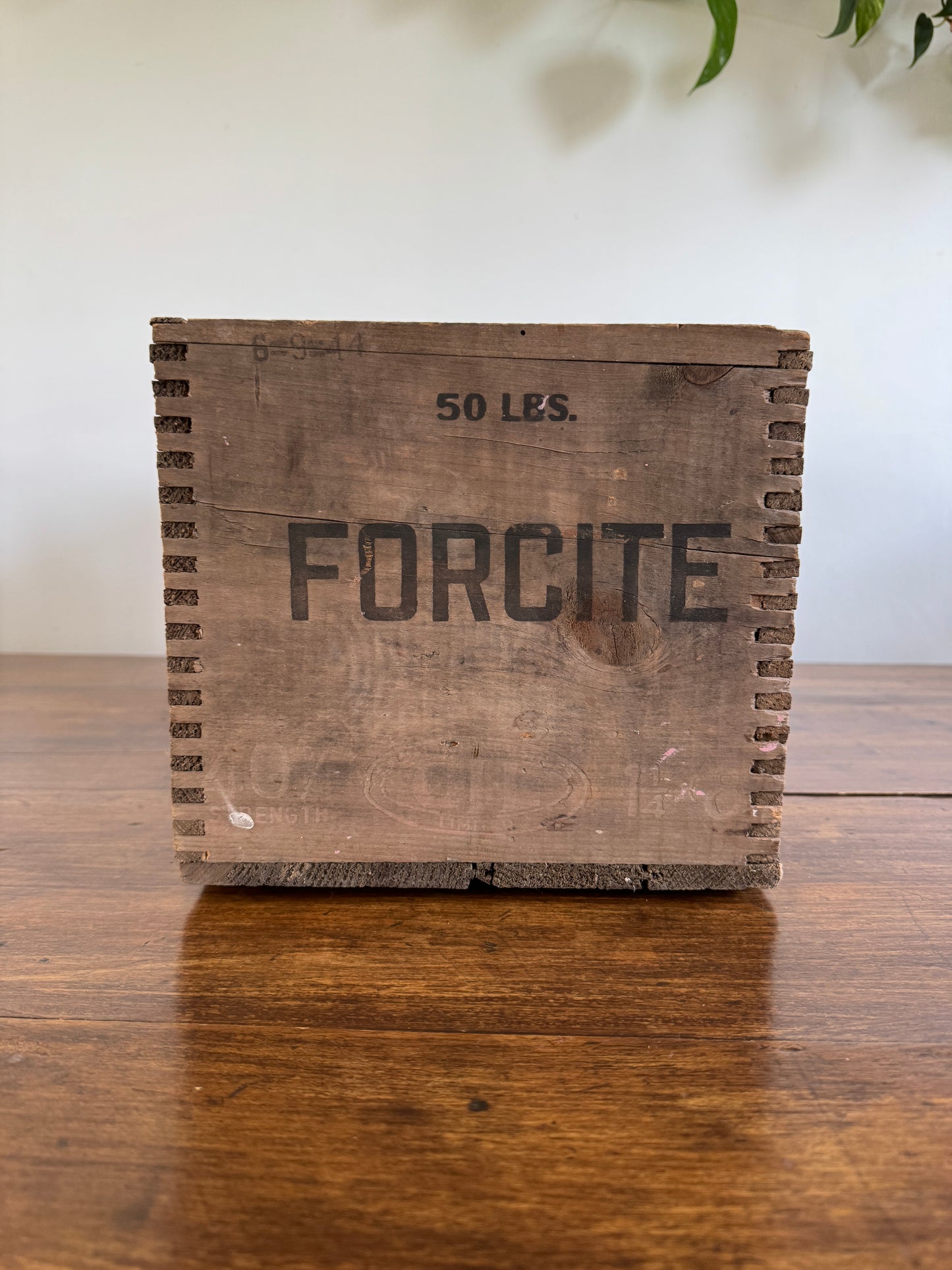Dynamite Forcite CIL Wooden Crate