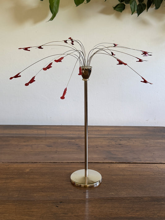 Umbra Silver-Tone and Red Photo Clip Stand