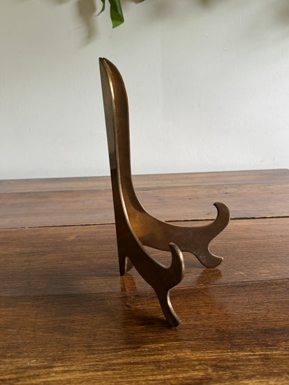 Large Vintage Brass Stand - Folding Brass Art Stand