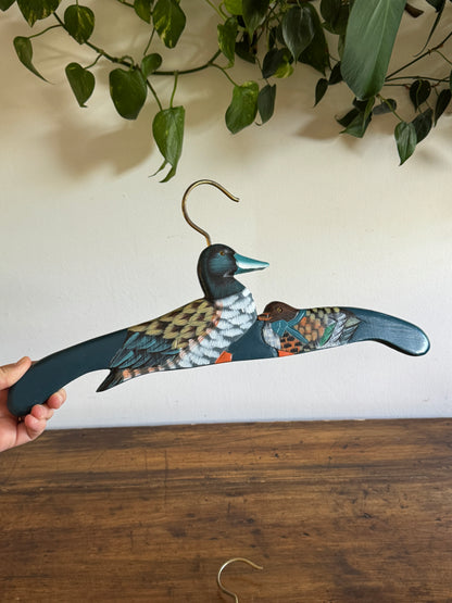 Set of Three Painted Wood Duck Hangers