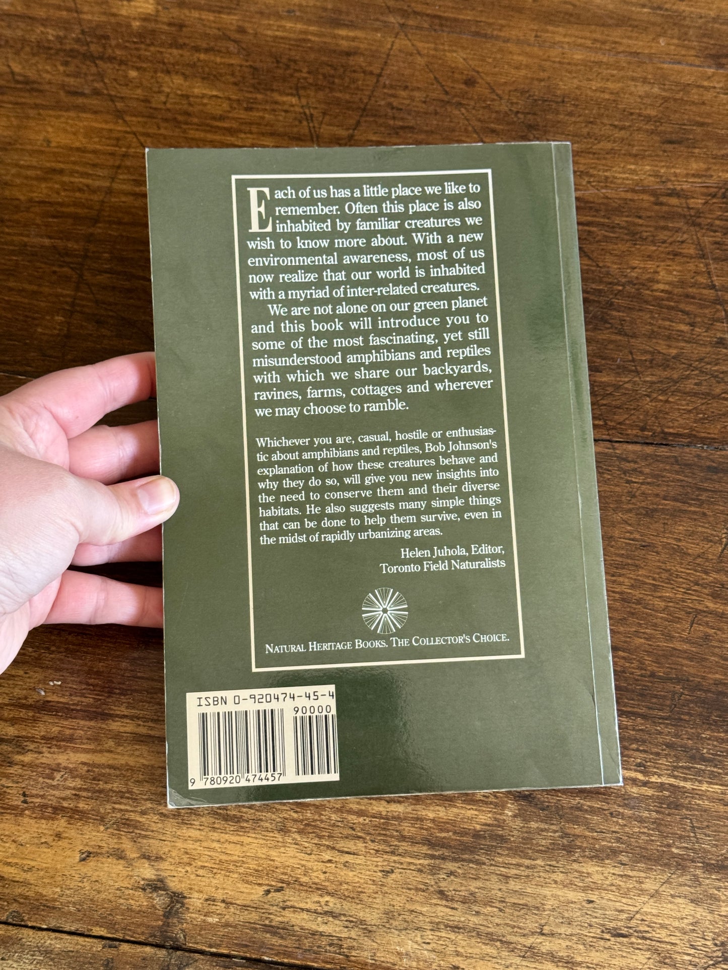 Amphibian and Reptiles of Ontario Reference Book by Bob Johnson
