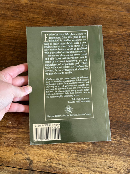 Amphibian and Reptiles of Ontario Reference Book by Bob Johnson
