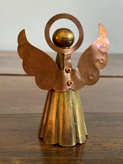 Vintage Brass and Copper Angel Figurine