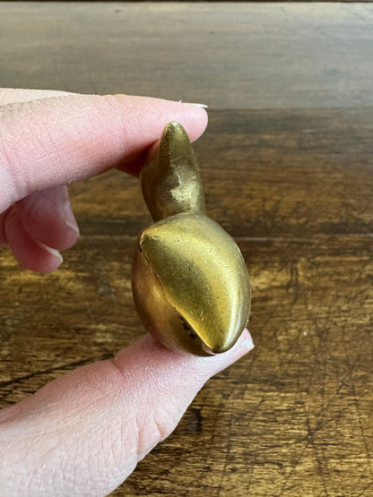 Vintage Cheeky Miniature Cat Figurine with Cartoon Like Features
