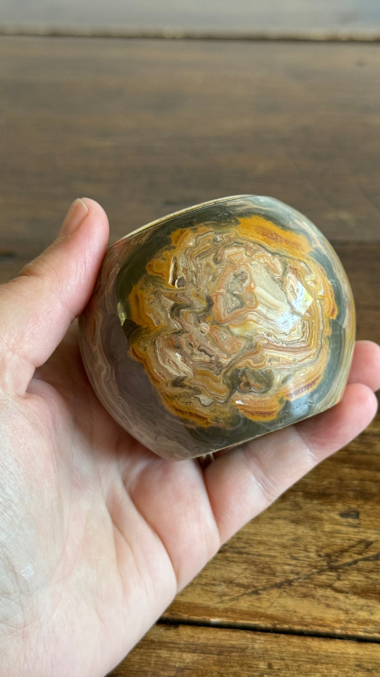 Stone Tealight Candle Holder - Ball Shaped Candle Holder