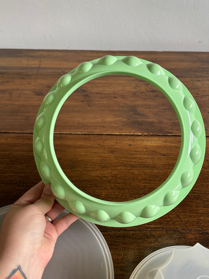 Vintage Green Plastic Tupperware Jello Ring Mold