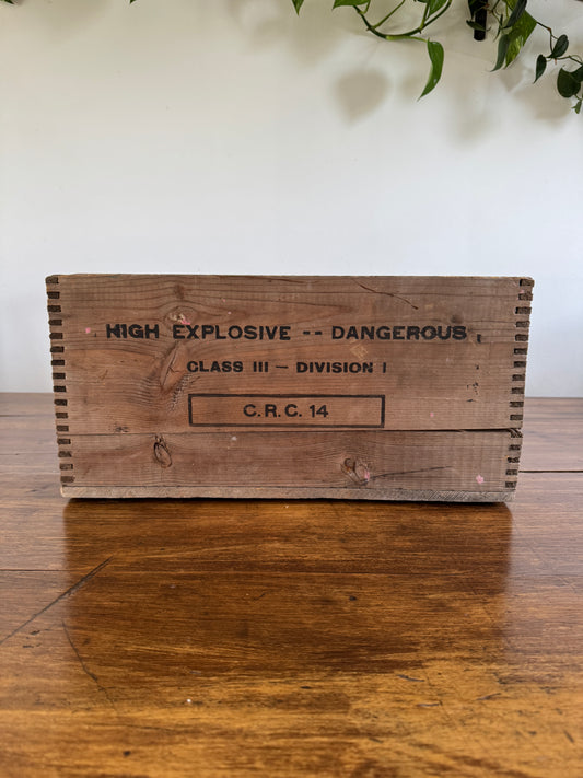 Dynamite Forcite CIL Wooden Crate